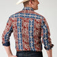 Roper 1893 Tropical Aztec Print (Red) - Men's Western Shirt