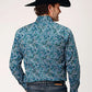 Roper Forest Canyon Paisley (Blue) - Men's Western Shirt
