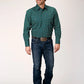 Roper Forest Cross Walk Foulard (Blue) - Men's Western Shirt
