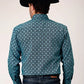 Roper 1845 Lattice Medallion (Blue) - Men's Western Shirt