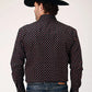 Camisa vaquera de hombre Roper Black Canyon Cottage Foulard (Negro)