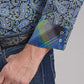 Roper Deep Cobalt Paisley (Blue) - Men's Western Shirt