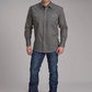 Roper 2243 Garnet Foulard (Grey) - Men's Western Shirt