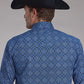 Roper Deep Cobalt Saphire Ornamental (Blue) - Men's Western Shirt