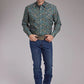 Roper 2382 Dusk Paisley (Blue) - Men's Western Shirt