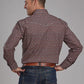 Camisa vaquera para hombre - Roper Fall River Ginger Foulard (Marrón)