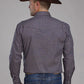Roper Fall River Diamond Eye (Blue) - Men's Western Shirt