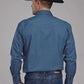 Roper 2163 Stretch Diamond Print (Blue) - Men's Western Shirt