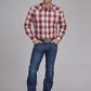Roper 2160 '57 Chevy Plaid (Red) - Men's Western Shirt