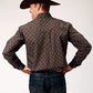 Roper 1839 Diamond Medallion (Brown) - Men's Western Shirt