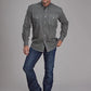 Roper 2151 Acorn Foulard (Brown) - Men's Western Shirt