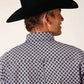 Roper 1666 Tile Foulard (Black) - Men's Western Shirt