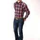 Roper 1372 Plaid (Wine) - Men's Western Shirt