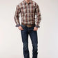 Roper 1229 Cider Plaid (Brown) - Men's Western Shirt