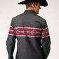 Roper 1812 Aztec Border (Black) - Men's Western Shirt