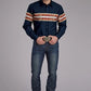 Roper 2136 Aztec Border (Navy) - Men's Western Shirt