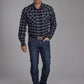 Roper 2205 Flannel (Black) - Men's Western Shirt