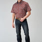 Roper 1896 Vintage Paisley (Red) - Men's Short Sleeve Shirt
