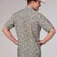 Roper 2009 Sketchy Paisley Print (Brown) - Men's Short Sleeve Shirt