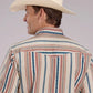 Roper 2469 Southwest Stripe (Tan) - Men's Short Sleeve Shirt