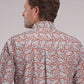 Roper 2499 Clay Paisley (Orange) - Men's Short Sleeve Shirt