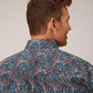 Roper 1558 Independence Foulard (Blue) - Men's Short Sleeve Shirt