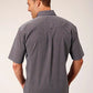 Roper 1559 Classic Geo (Blue) - Men's Short Sleeve Shirt