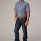 Roper 2024 River Paisley (Blue) - Men's Short Sleeve Shirt