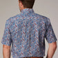 Roper 2024 River Paisley (Blue) - Men's Short Sleeve Shirt