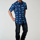 Roper 1907 Ombre Hawaiian (Blue) - Men's Short Sleeve Shirt