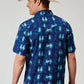 Roper 1907 Ombre Hawaiian (Blue) - Men's Short Sleeve Shirt