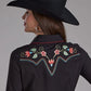 Roper 2293 Twill Retro Shirt (Black) - Women's Western Shirt