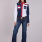 Roper Colorblock Americana (Multi) - Women's Western Shirt