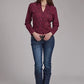 Roper 2241 Sangria Paisley (Burgundy) - Women's Western Shirt