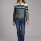 Roper 2122 Diamond Border (Grey) - Women's Western Shirt