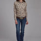 Roper 2116 Brushstroke Cowboys (Brown) - Women's Western Shirt