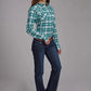 Roper 2206 Unlined Flannel (Green) - Women's Western Shirt