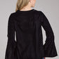 Roper 2335 Poly Velvet (Black) - Women's Western Blouse