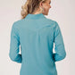 Roper 1874 Challis (Turquoise) - Women's Western Blouse