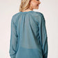 Roper 1873 Poly Georgette (Blue) - Women's Western Blouse