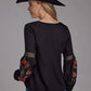 Roper 2190 Solid Rayon (Black) - Women's Western Blouse