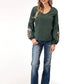 Roper 1792 Poly Crepe (Grey) - Women's Western Blouse