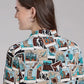 Roper 2224 Photo Collage (Multi) - Women's Western Blouse