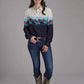 Roper 2202 Western Border (Black) - Women's Western Shirt