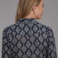 Roper 2133 Ikat Print (Black) - Women's Western Blouse