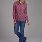 Roper 2134 Wild Wine Print (Leopard) - Women's Western Blouse