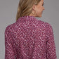 Roper 2134 Wild Wine Print (Leopard) - Women's Western Blouse