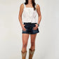 Roper Swiss Dot (White) - Women's Cotton Tank