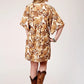 Roper 1777 Collage Print (Brown) - Women's Dress