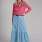 Roper 2337 Solid Denim (Blue) - Women's Skirt